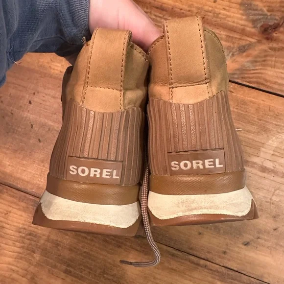 Sorel Kinetic Caribou Camel and Gray Sneaker Boot Size 8 - Picture 9 of 10